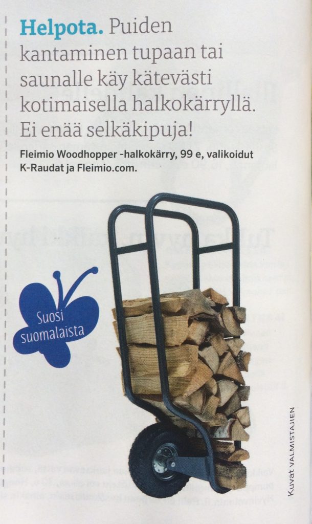 fleimio woodhopper in Unelmien Talo & Koti magazine 28062017