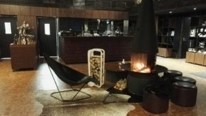 Arctic TreeHouse hotel lobby with fleimio trolley original
